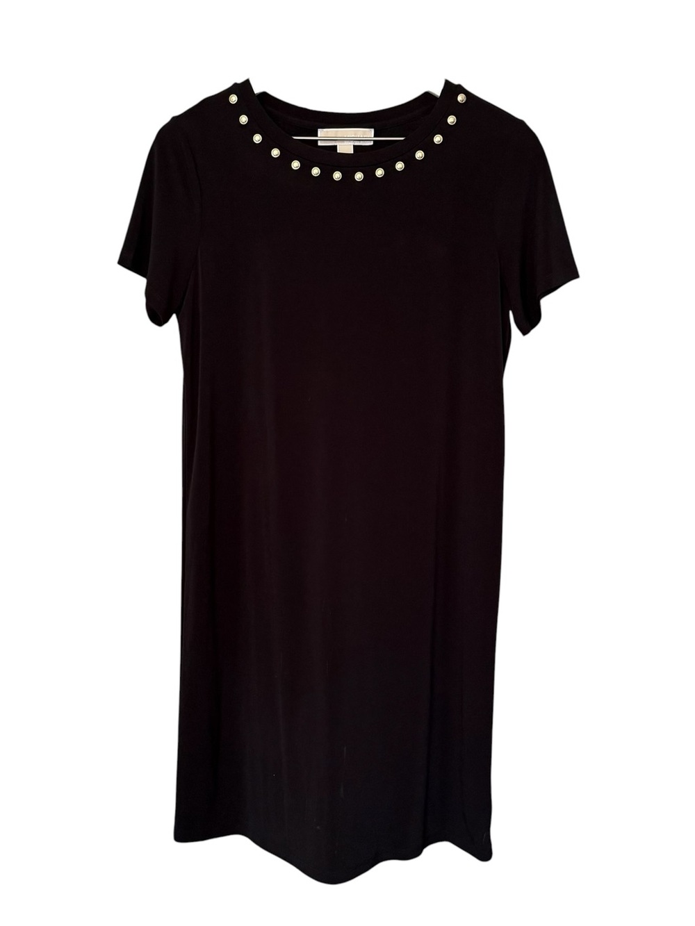 Michael by Michael Kors Womens Studded Little Black Dress Size Medium Whimsygoth